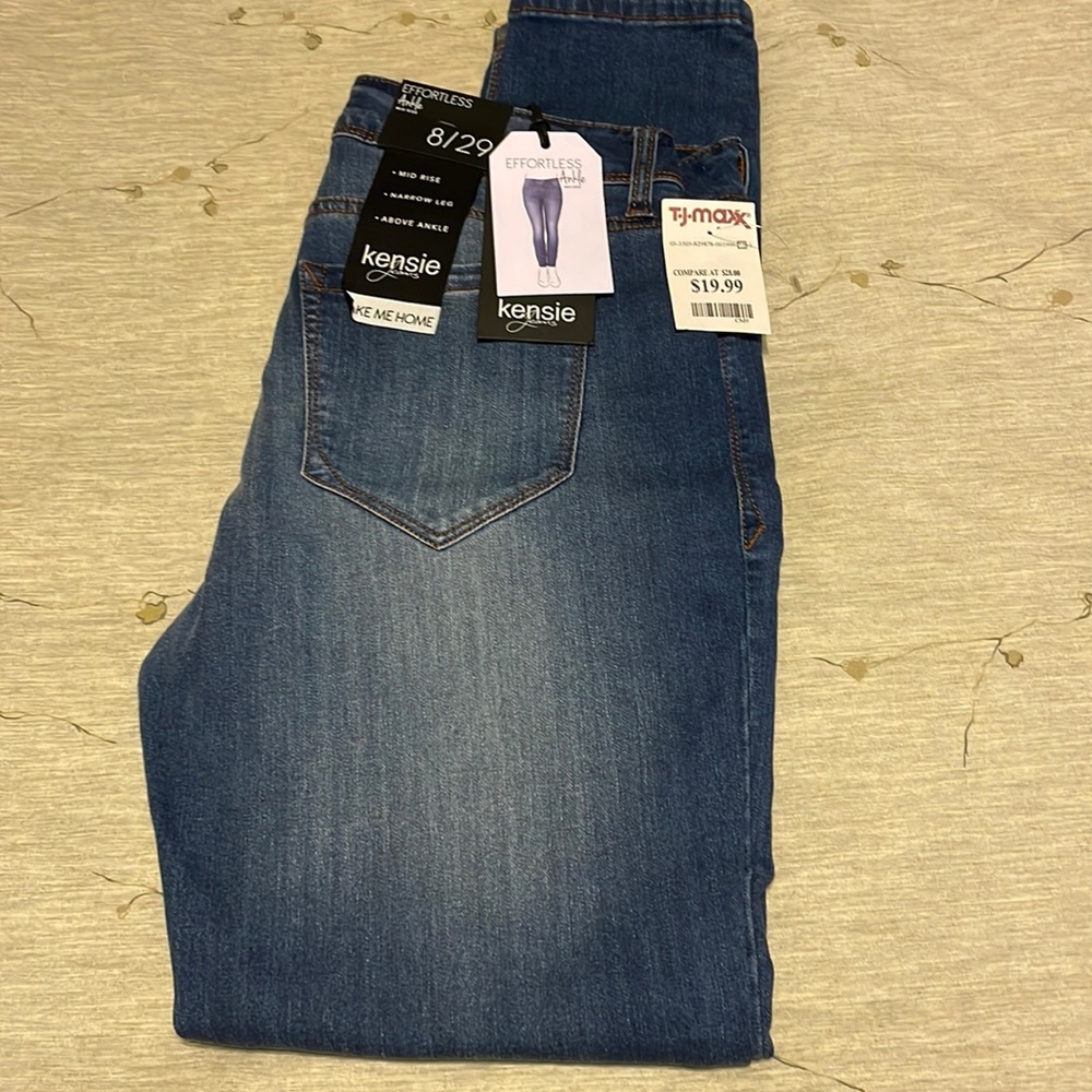 Kensie jeans Effortless ankle mid rise narrow leg size 29 new with tags